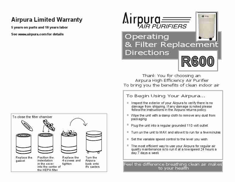 Airpura Industries Air Cleaner R600-page_pdf